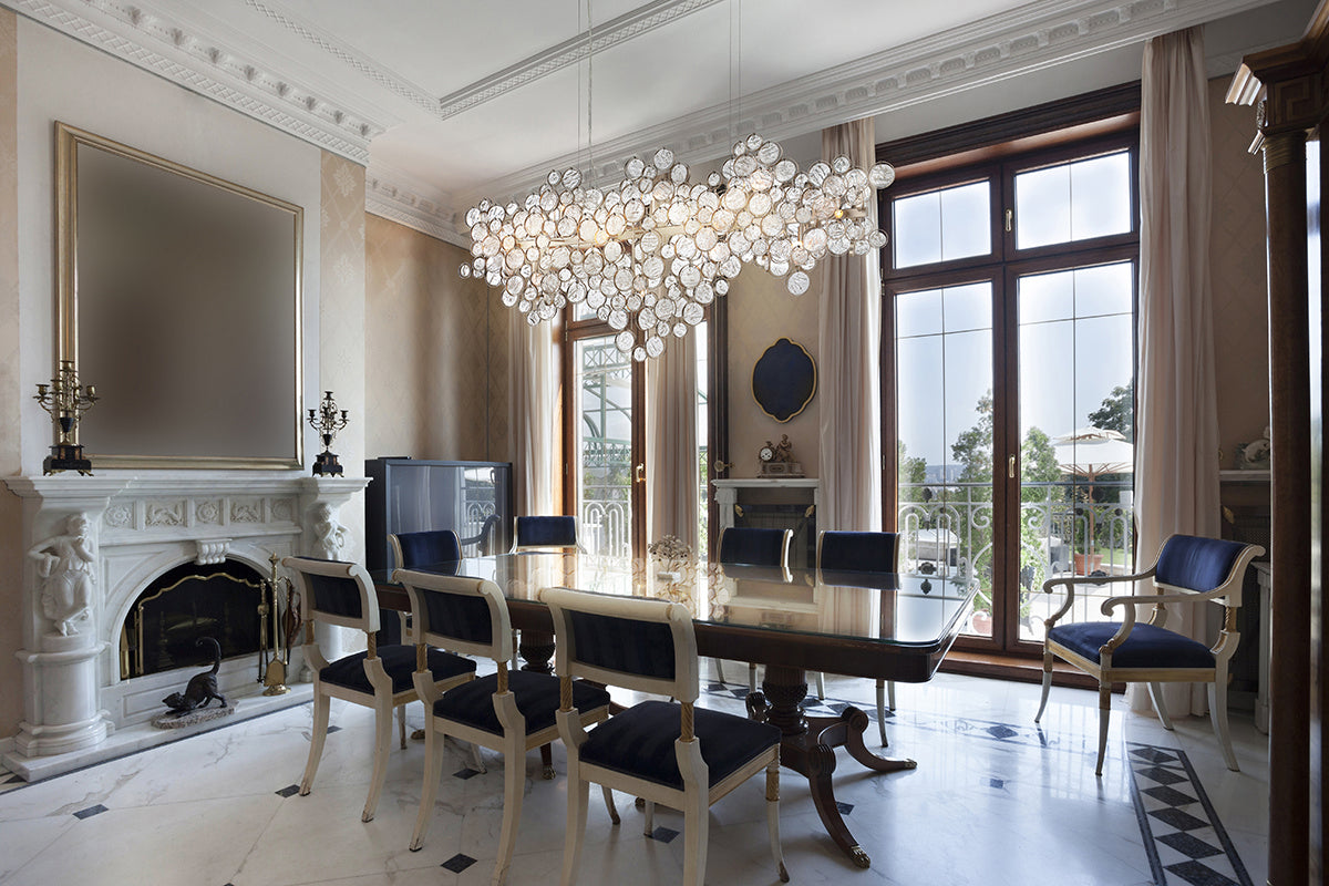 Lustre linéaire 15 lumières | Trento