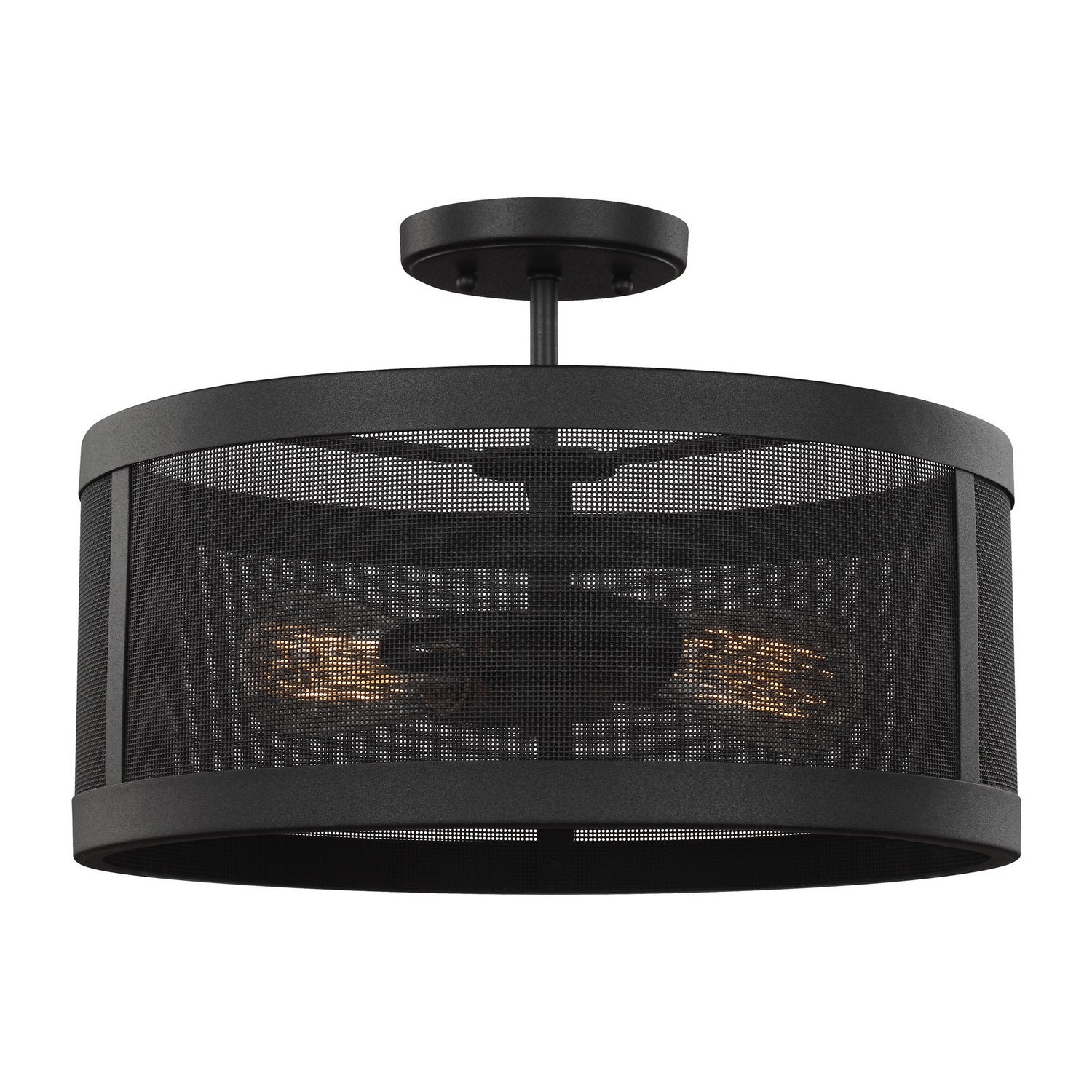 Semi-plafonnier ou suspension convertible 2 lumières | Gereon