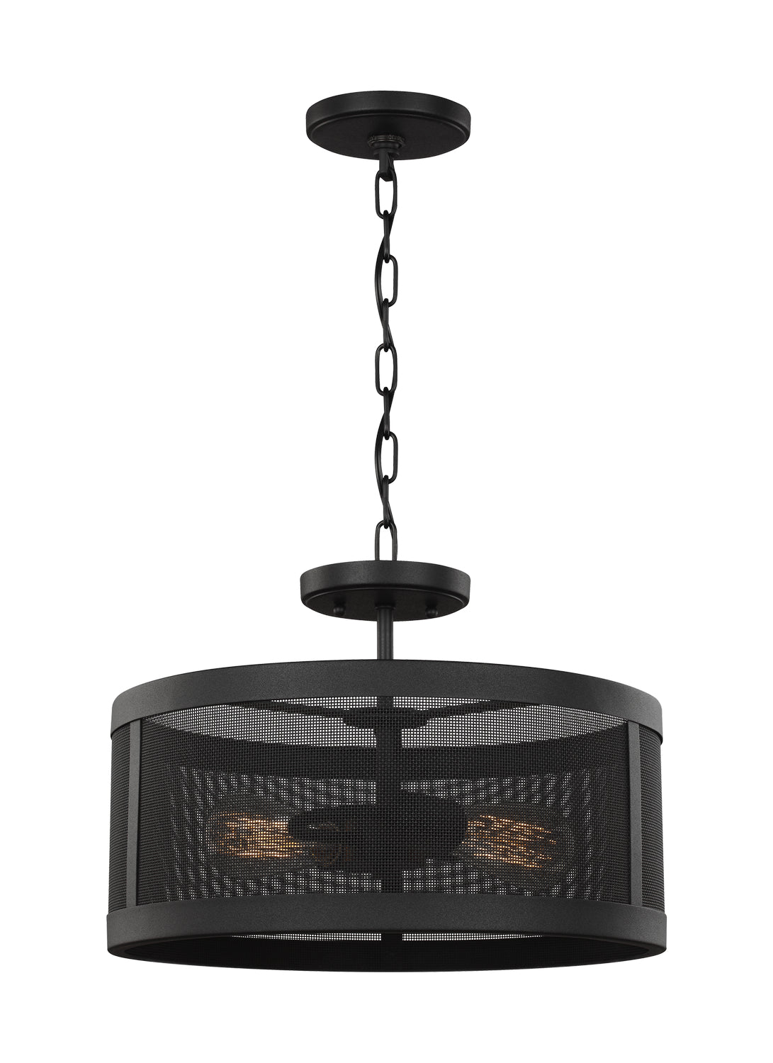 Semi-plafonnier ou suspension convertible 2 lumières | Gereon