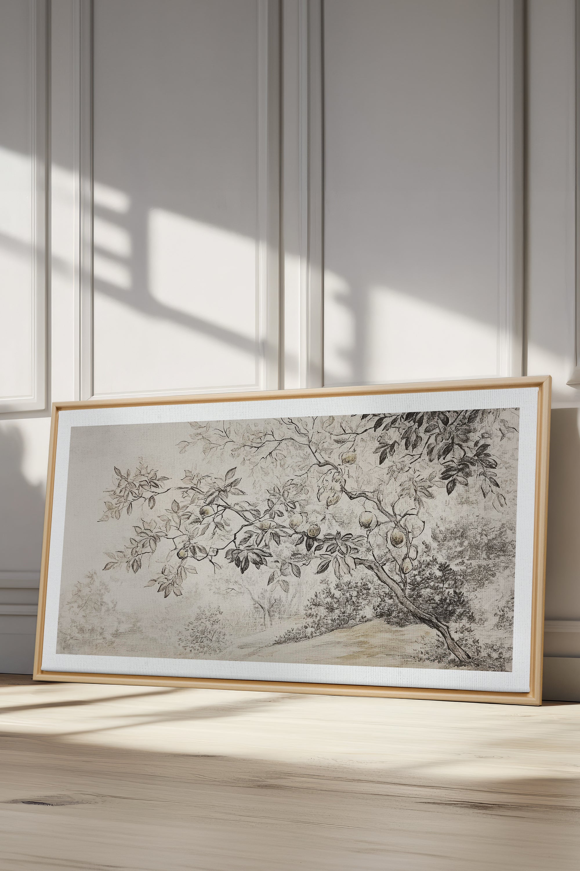 GOLDEN HARVEST, Oeuvre sur toile étirée, encadré Naturel Clair