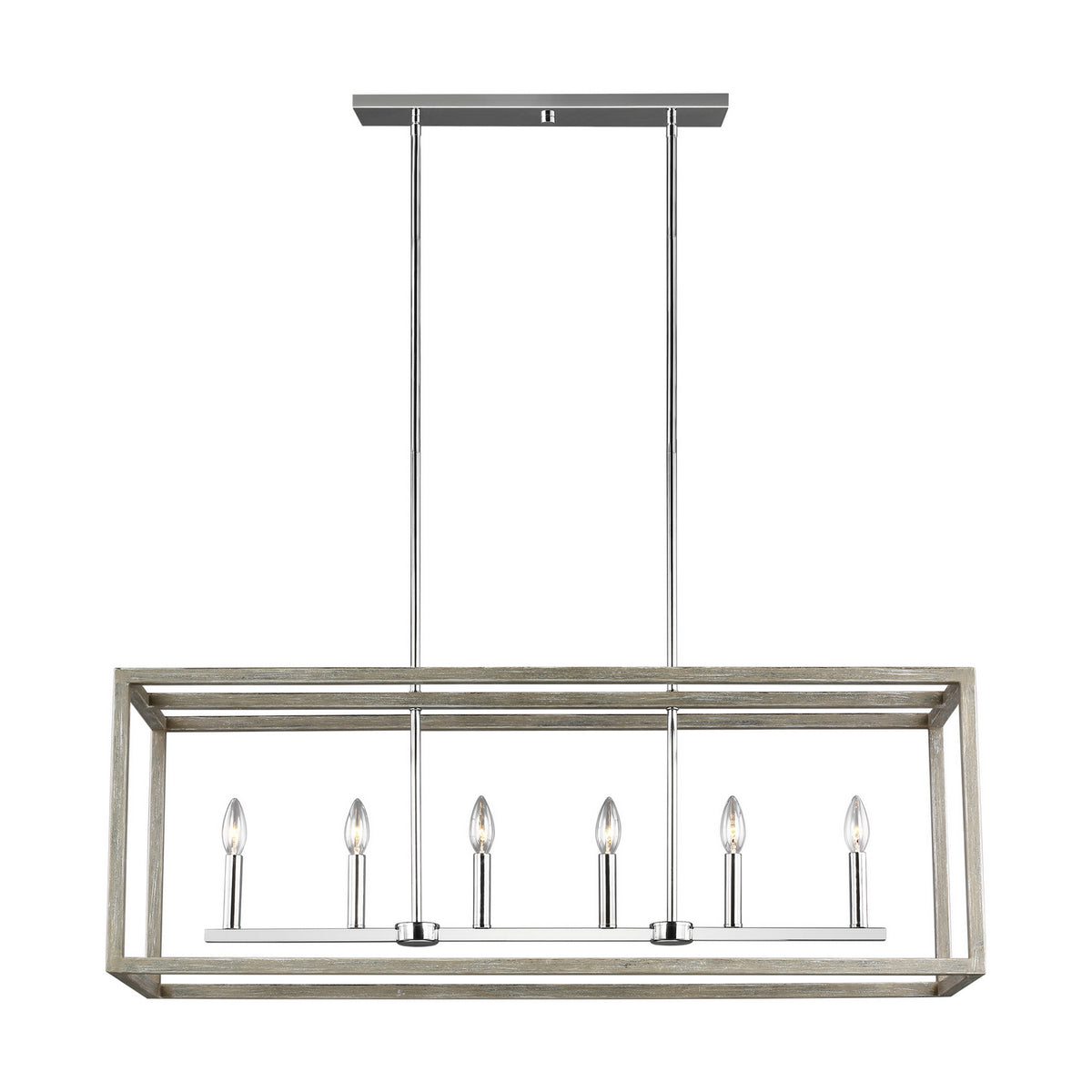 Suspension d'îlot 6 lumières | Moffet Street
