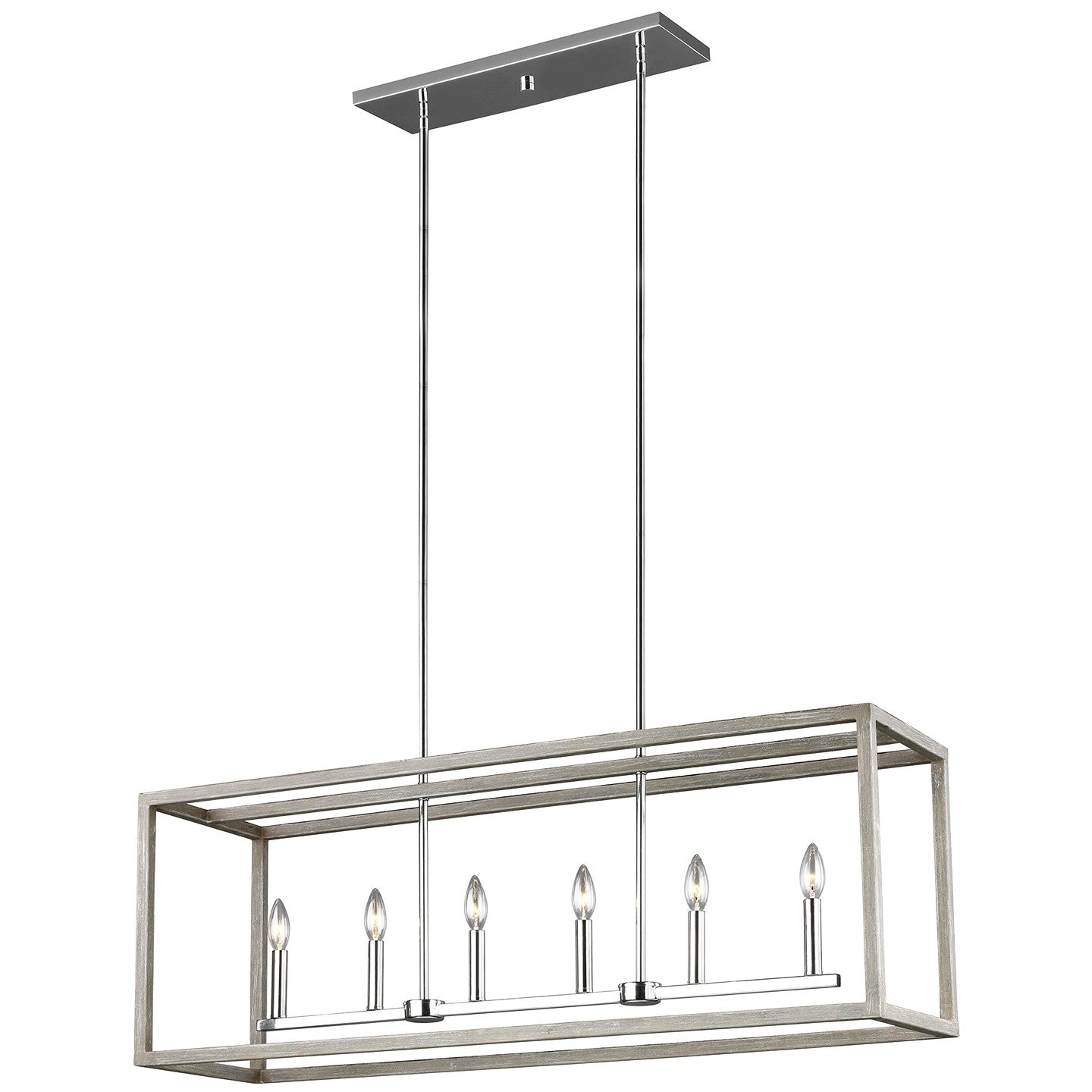 Suspension d'îlot 6 lumières | Moffet Street