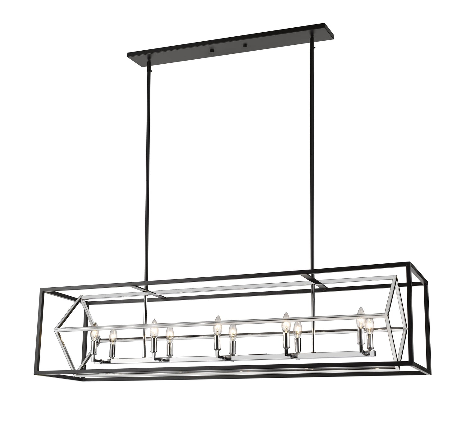 Lustre linéaire 10 lumières | Euclid