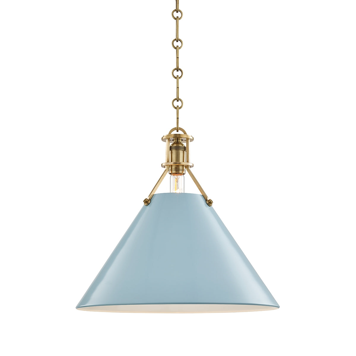 Suspension 1 lumière | Painted No. 2