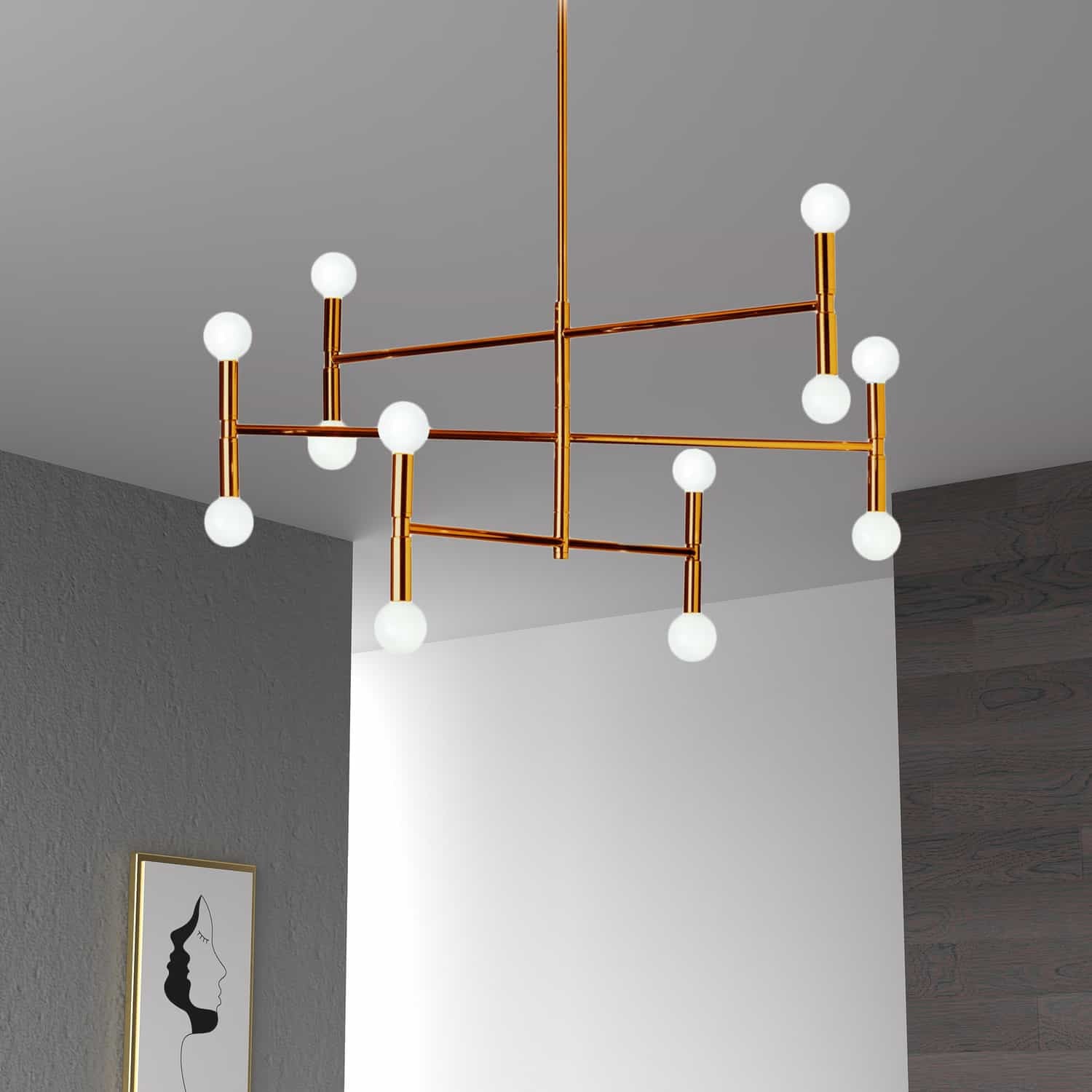 Lustre 12 lumières | Ava