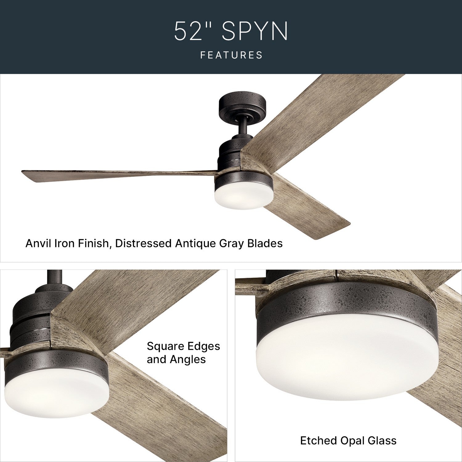 Ventilateur de plafond 52 po | Spyn