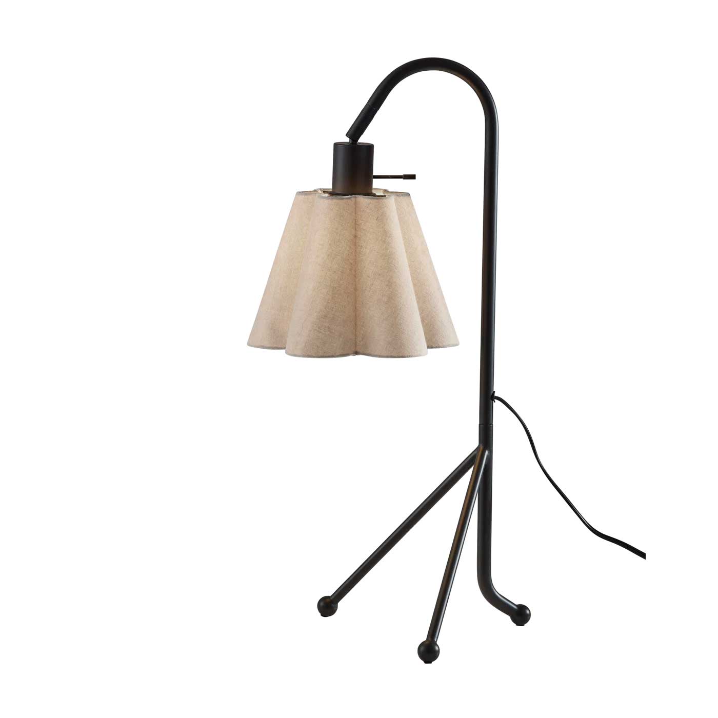 KENDRA Lampe sur table Noir, beige - 2742242 | ADESSO