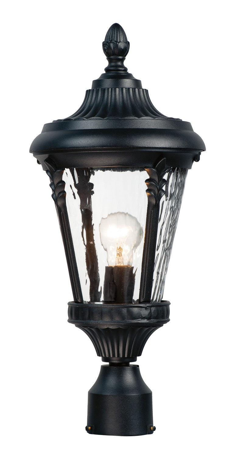 Maxim - Lanterne sur poteau extérieure 1 lumière | Sentry - 3050WGBK