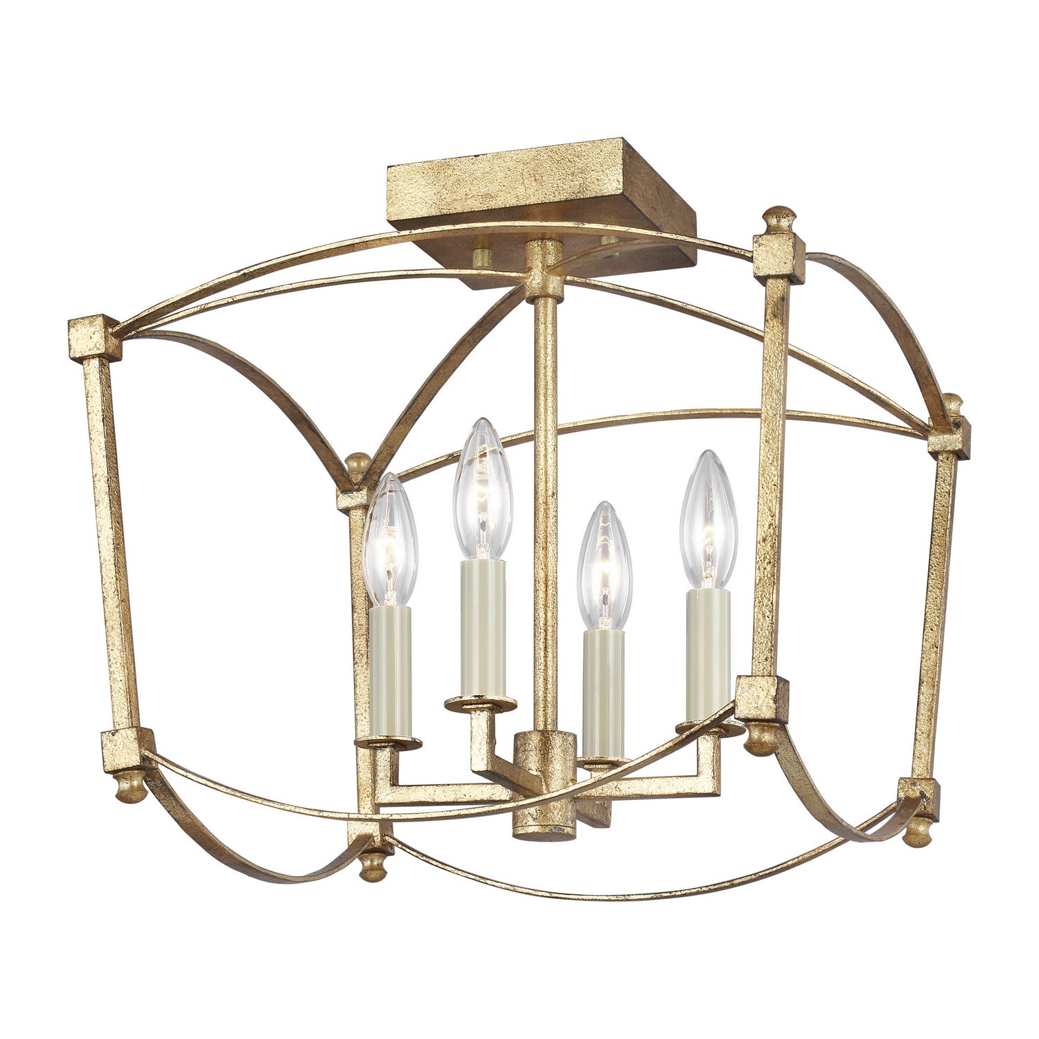 Semi-plafonnier 4 lumières | Thayer