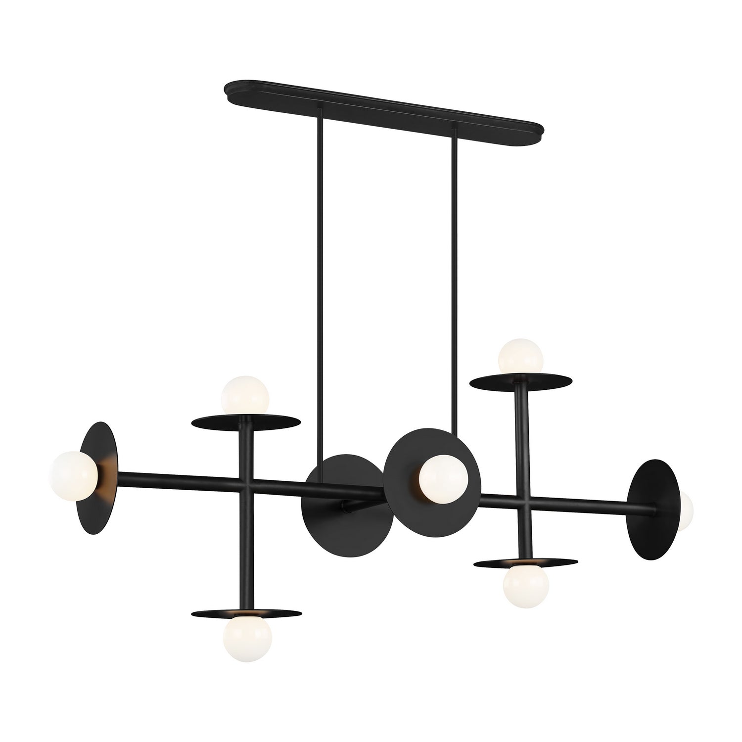 Lustre linéaire 8 lumières | Nodes