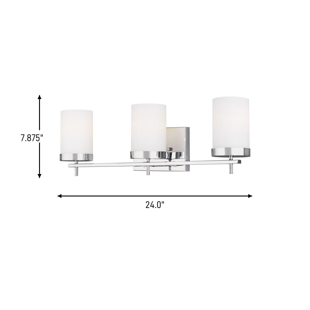 Applique de salle de bain 3 lumières | Zire