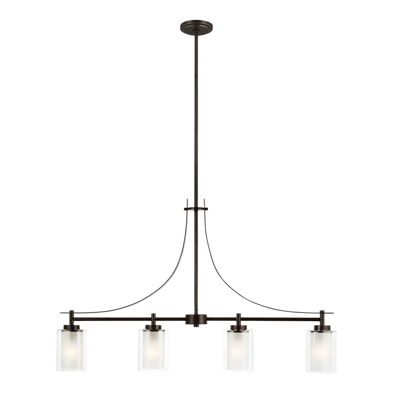 Suspension d'îlot 4 lumières | Elmwood Park