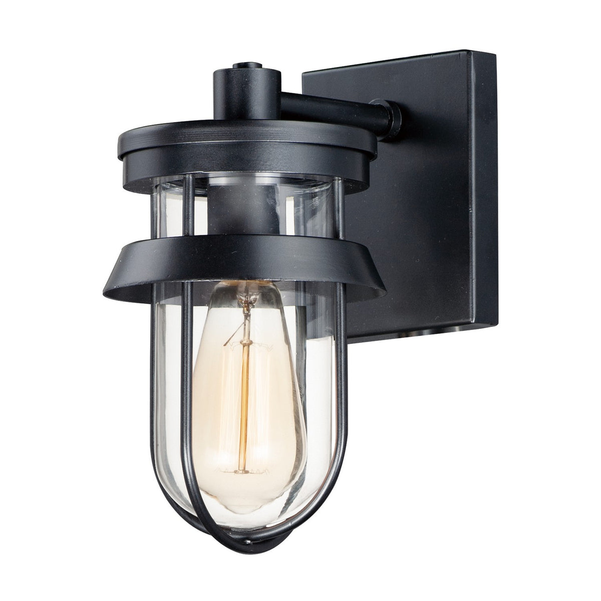 Maxim - Lanterne murale extérieure 1 lumière | Breakwater - 10265CLBK