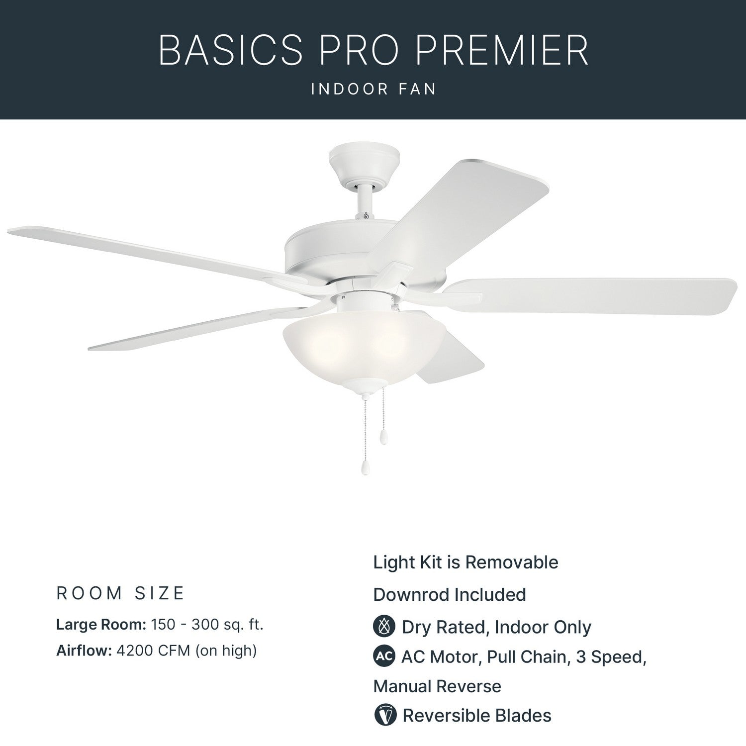 Ventilateur de plafond 52 po | Basics Pro Select