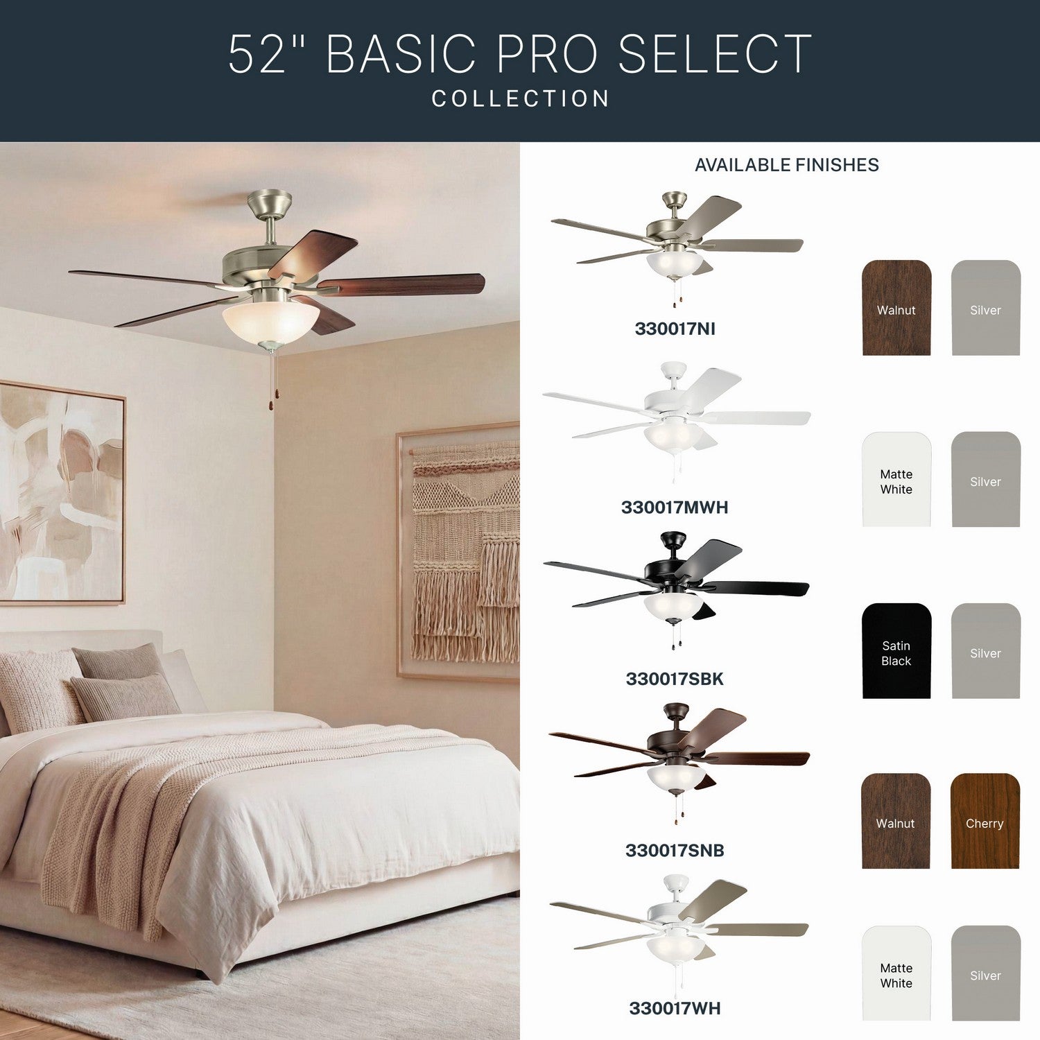 Ventilateur de plafond 52 po | Basics Pro Select