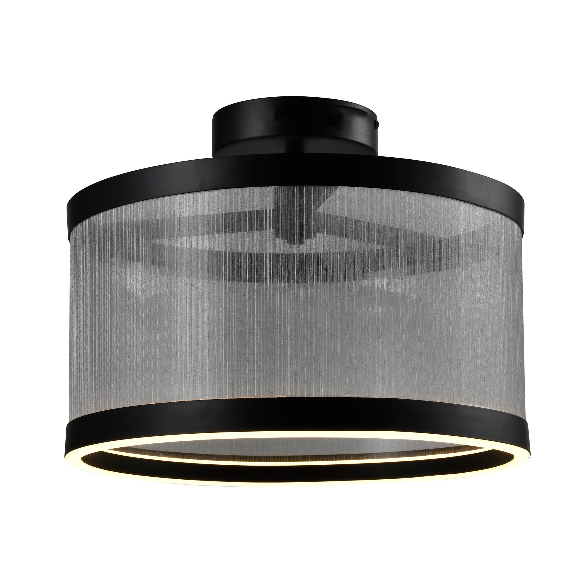 Luminaire suspendu Noir et argent | CORA