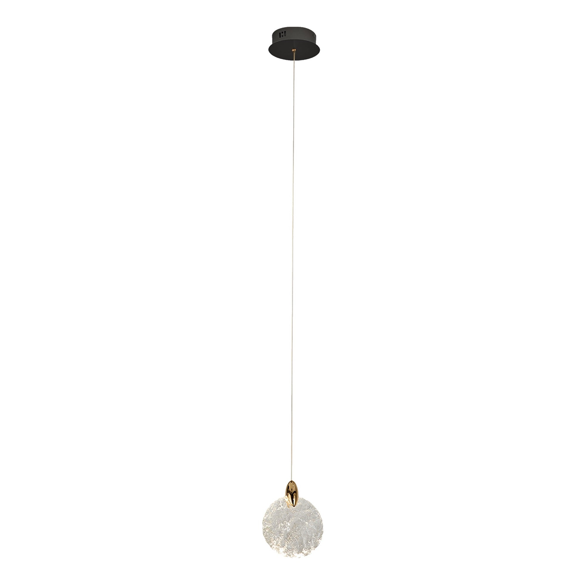 Luminaire suspendu Laiton satiné et noir | SNOWFLAKE