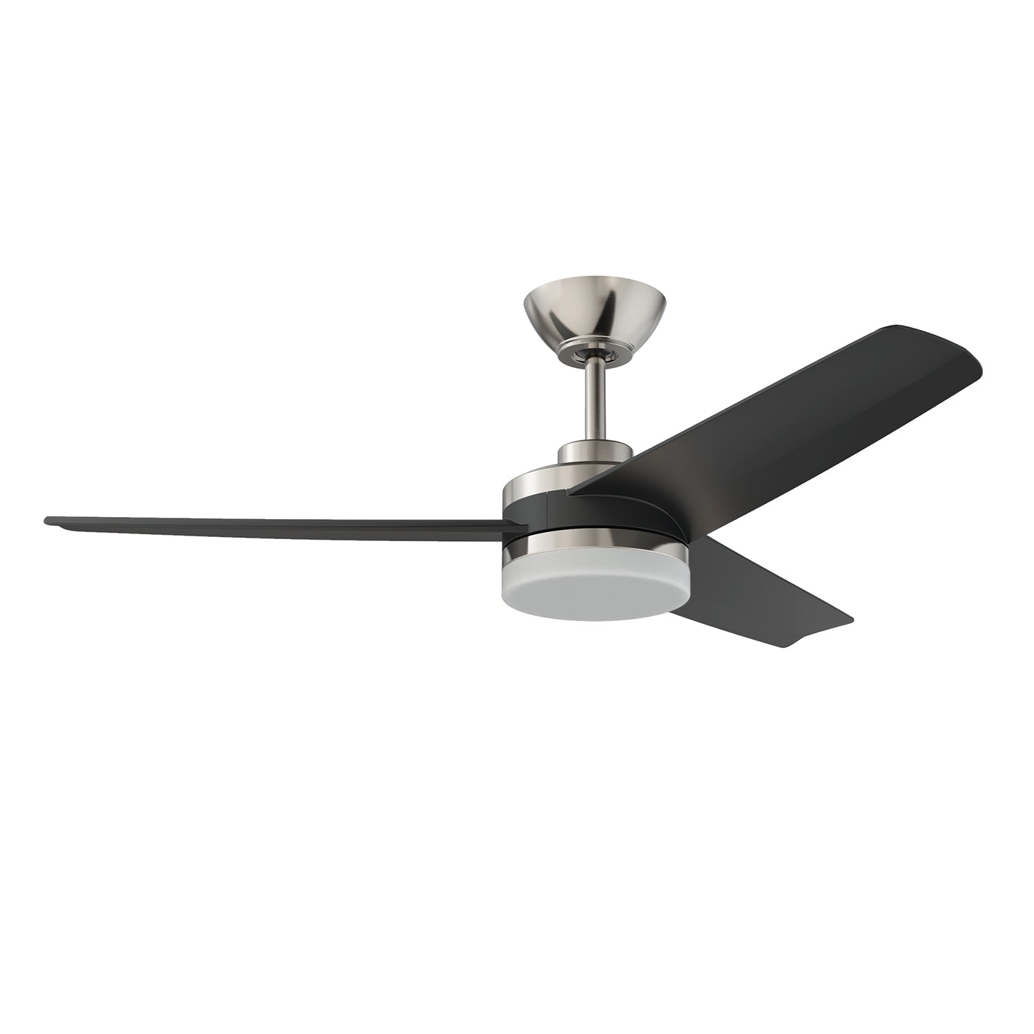 SIROCCO Ventilateur Nickel DEL INTÉGRÉ - AC24344-SN-BLK | KENDAL