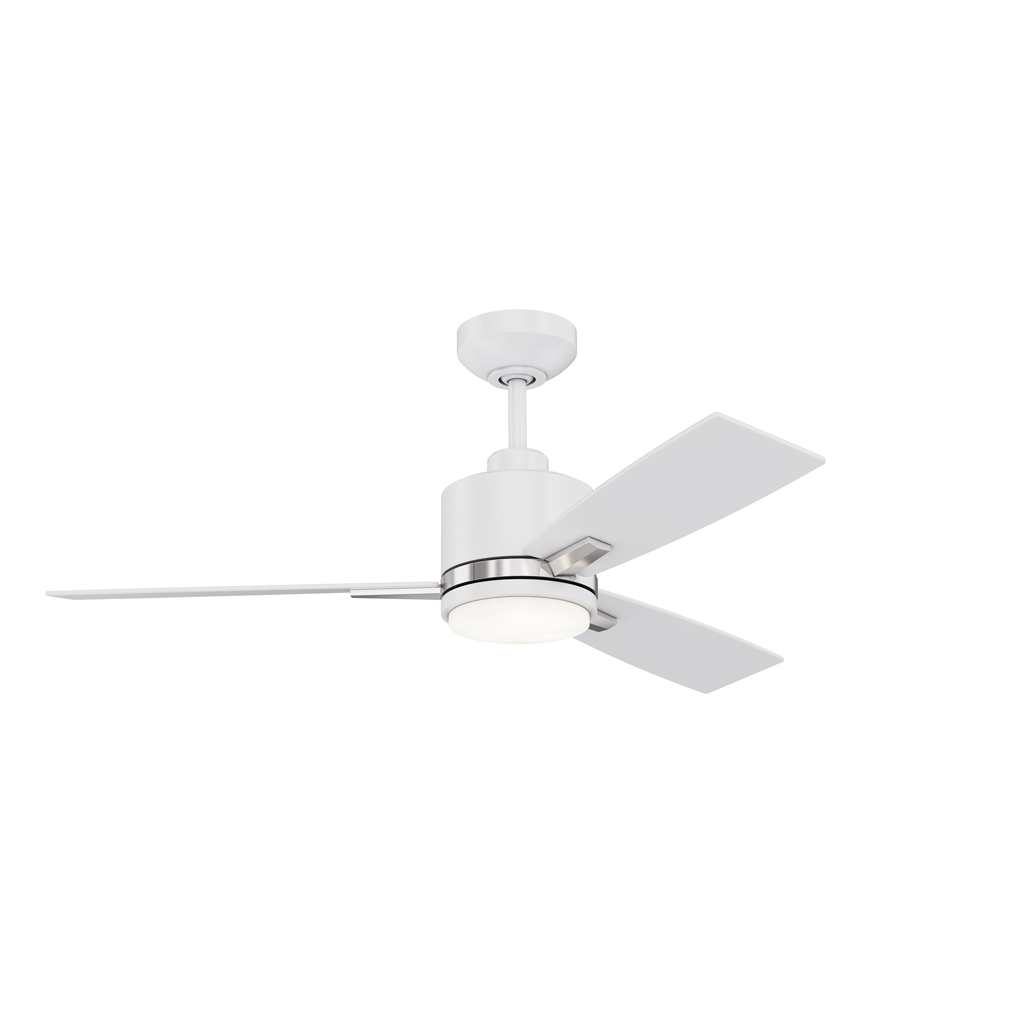 Ventilateur  Blanc mat et nickel satiné | NUVEL