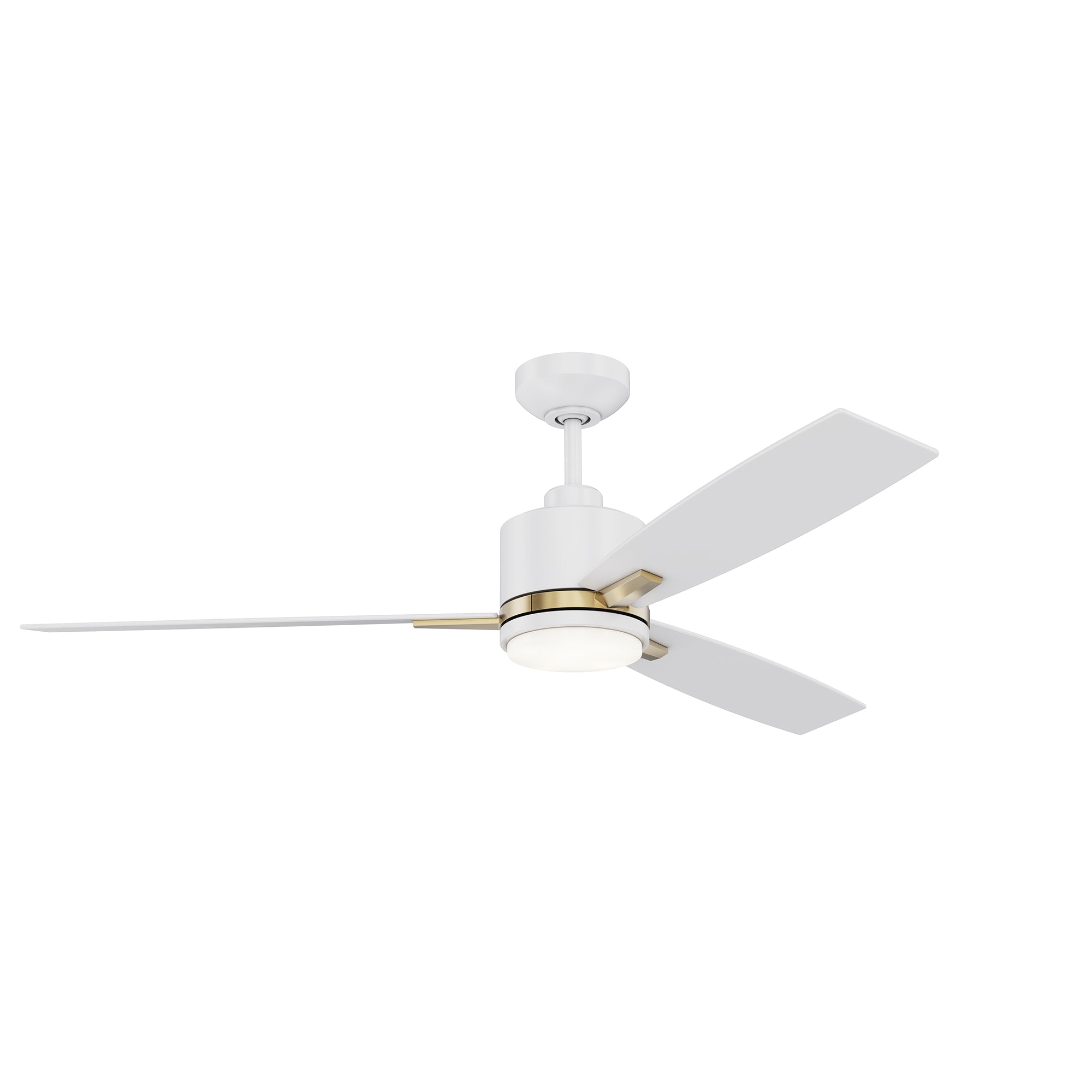 Ventilateur  Blanc mat et laiton | NUVEL