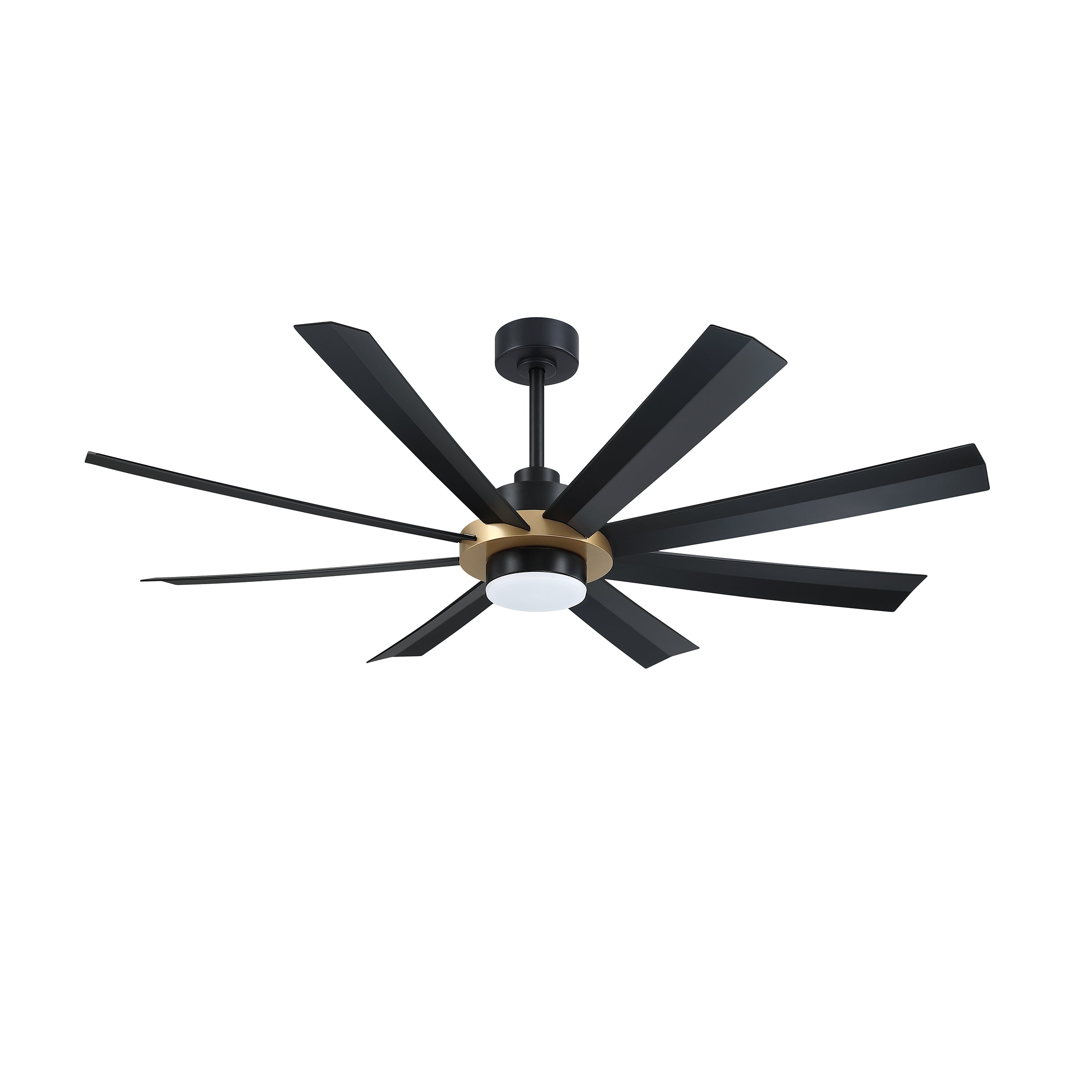 VENN Ventilateur Noir, Or DEL INTÉGRÉ - AC40560-BLK/OCB | KENDAL