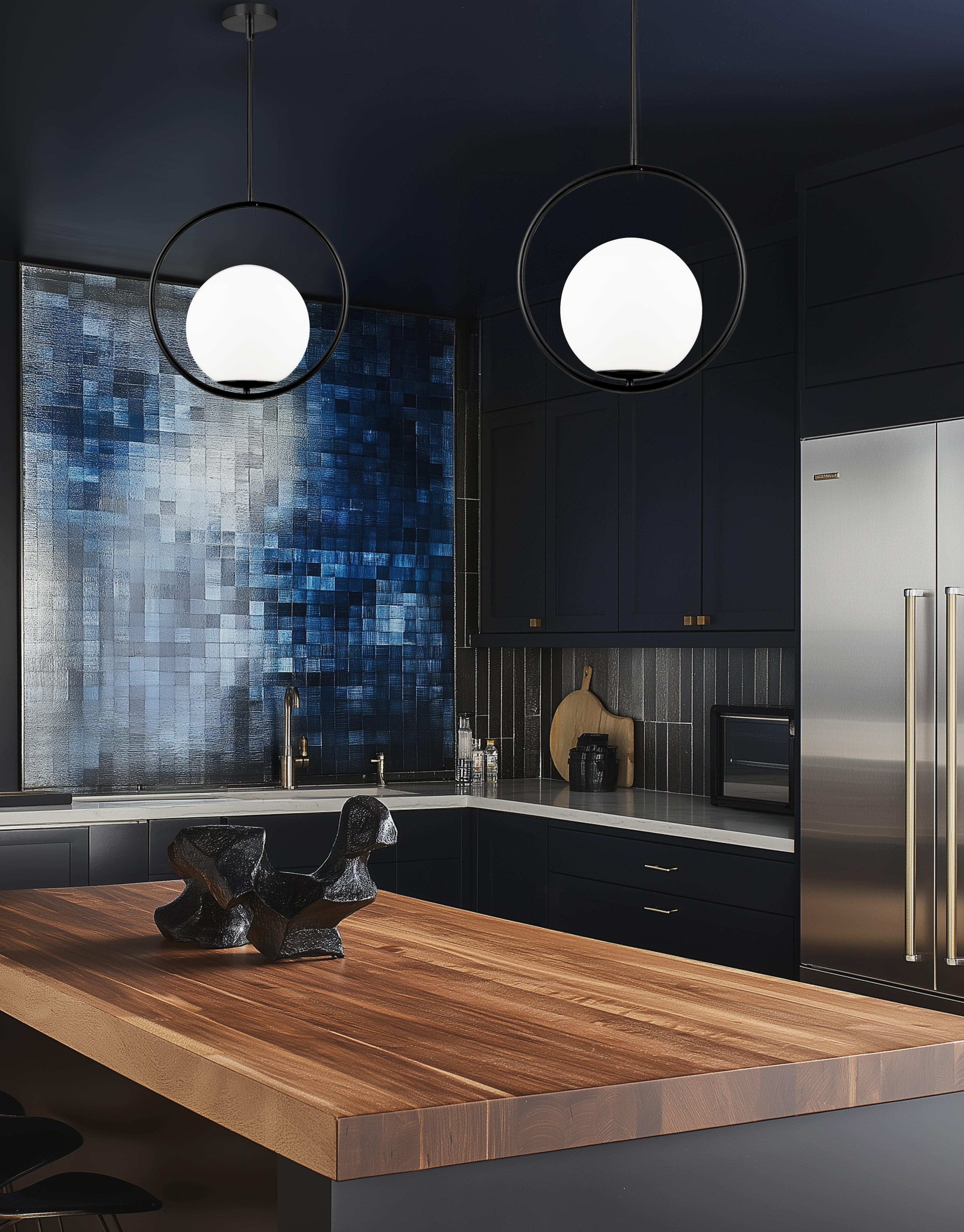 Luminaire suspendu Laiton vieilli | ADRIENNA