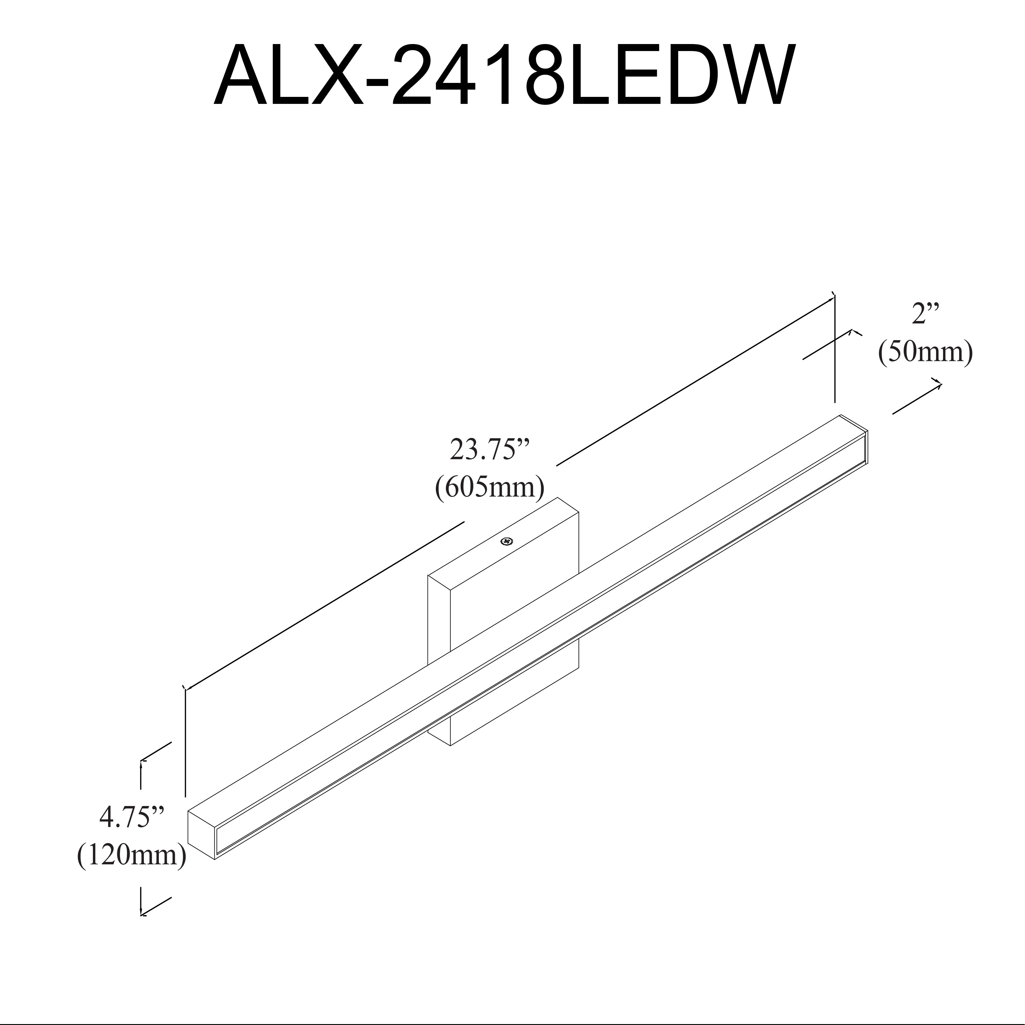 Applique murale | ALEXANDER — 24 po