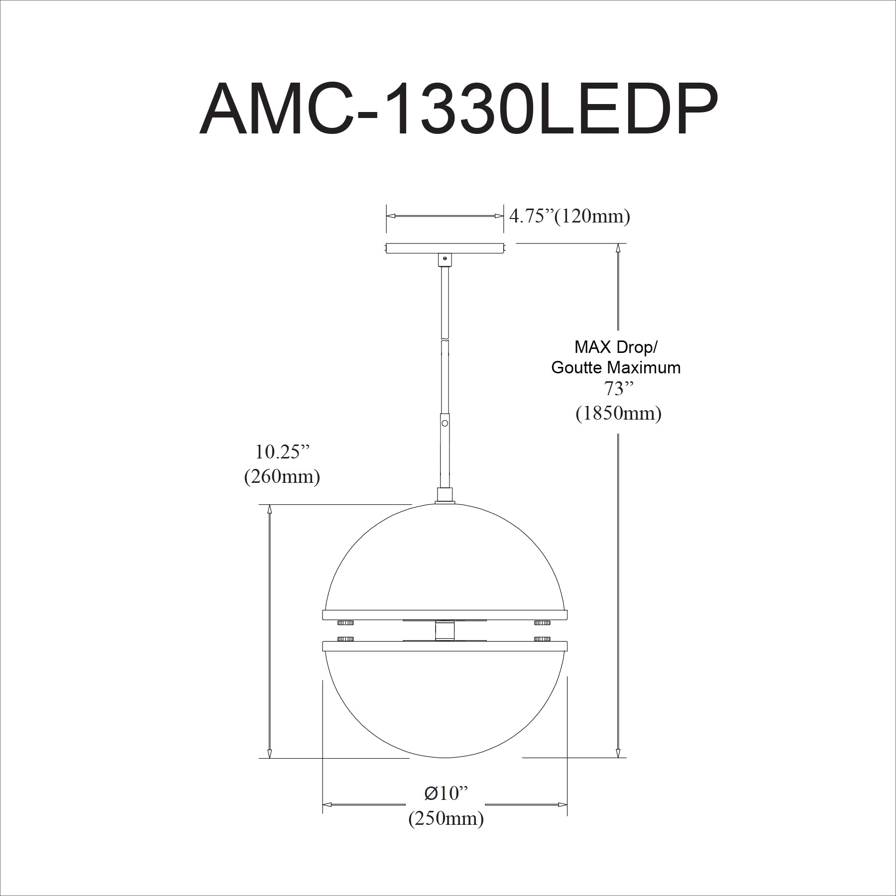 Luminaire suspendu Blanc | ATOMIC
