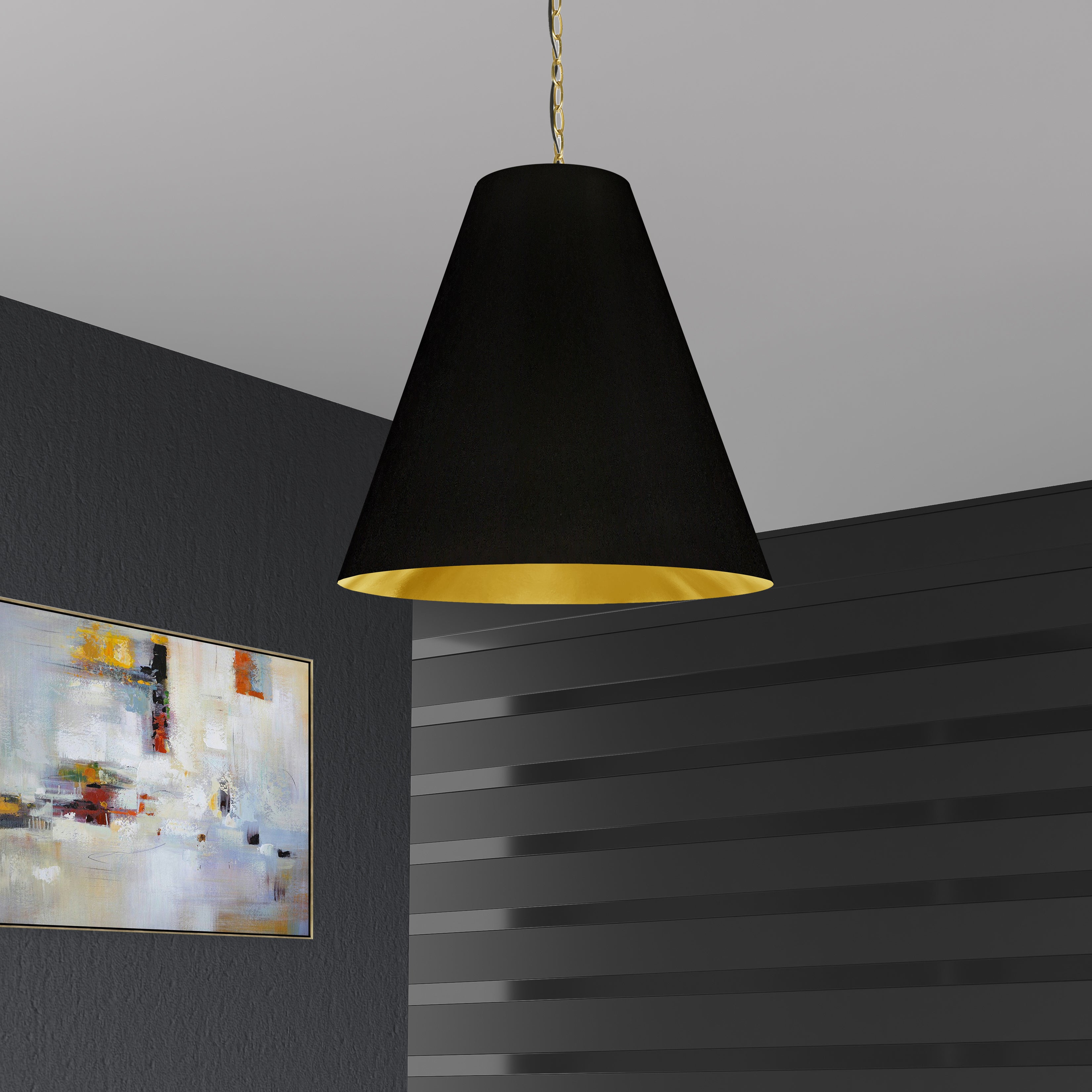 Luminaire suspendu Noir | ANAYA