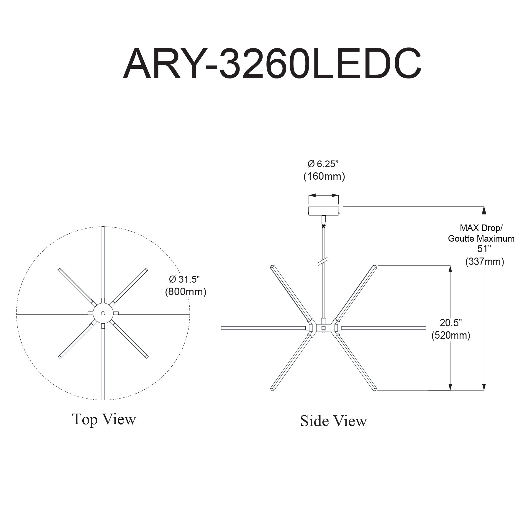 Luminaire suspendu Laiton vieilli | ARRAY