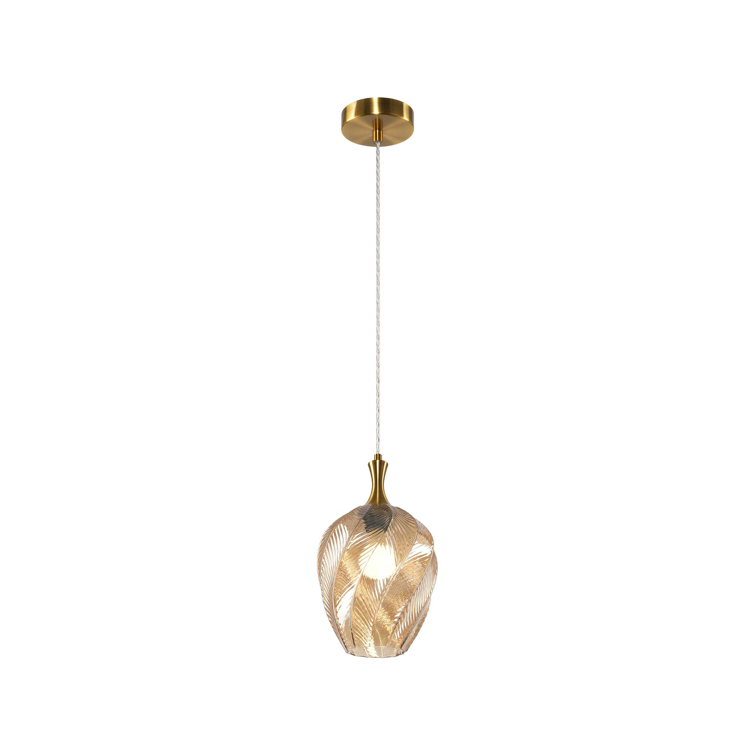 Luminaire suspendu Laiton doré vieilli | EESHA