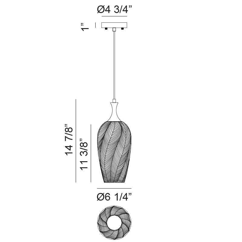 Luminaire suspendu | EESHA - Noir