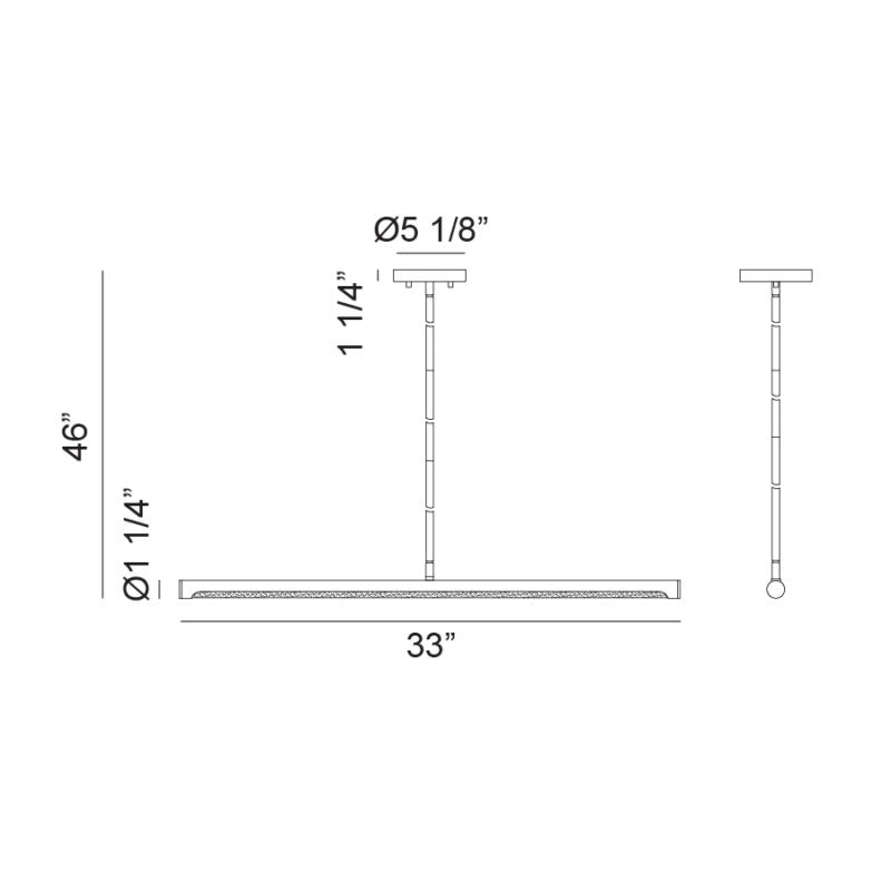 Luminaire suspendu | NOVELLE - Laiton