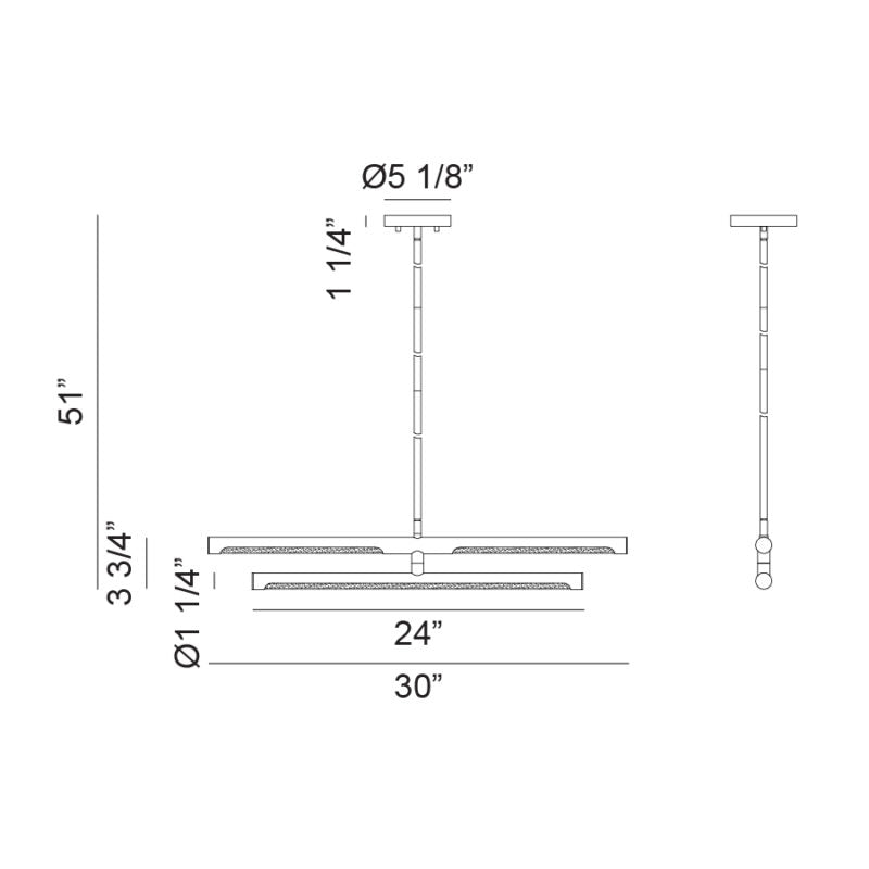 Luminaire suspendu | NOVELLE - Laiton