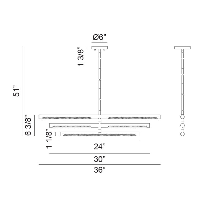 Luminaire suspendu | NOVELLE - Noir