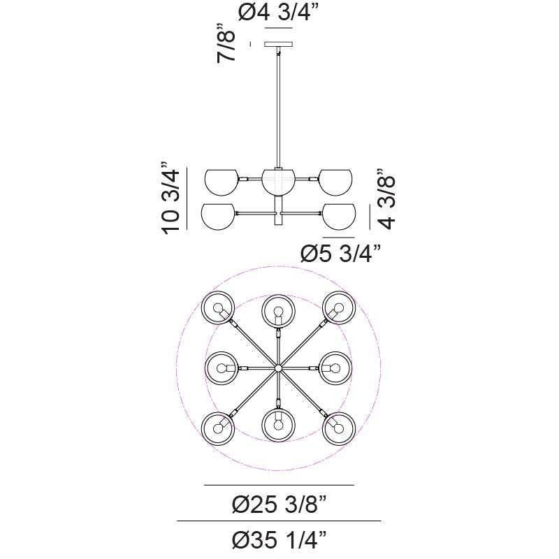 Luminaire suspendu | ORB - Blanc