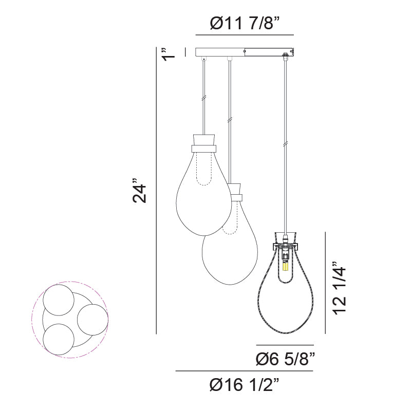 Luminaire suspendu | SERANNA - Noir