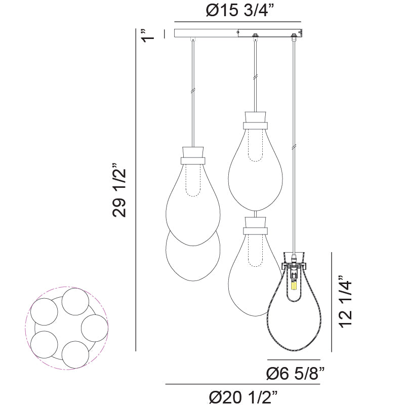 Luminaire suspendu | SERANNA - Laiton