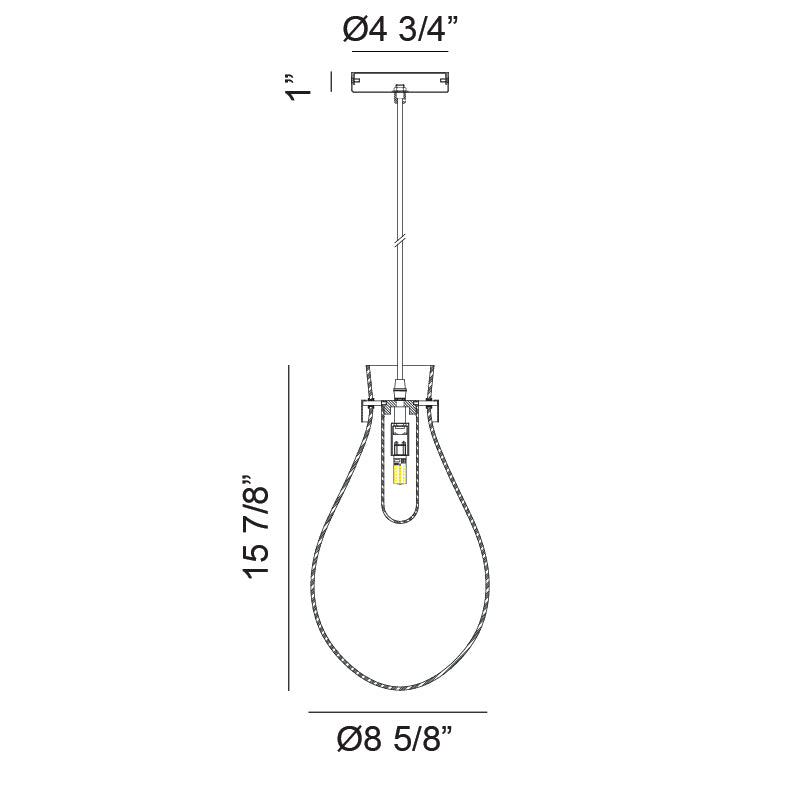 Luminaire suspendu | SERANNA - Noir