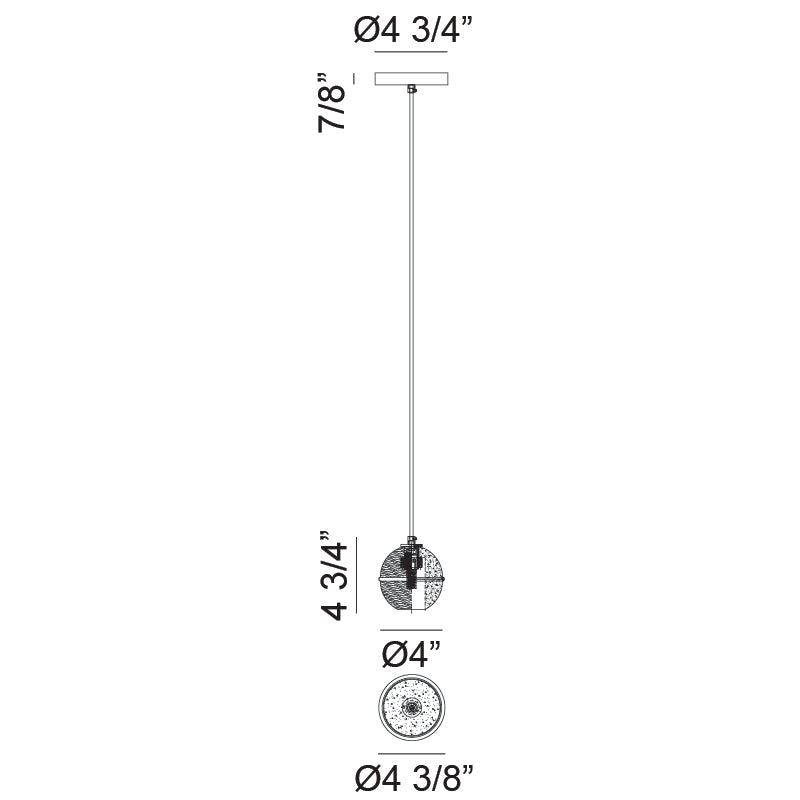 Luminaire suspendu | MISTY - Laiton