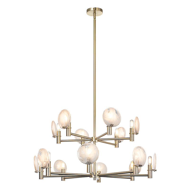 Luminaire suspendu Or champagne | CLOUDBURST - Or champagne