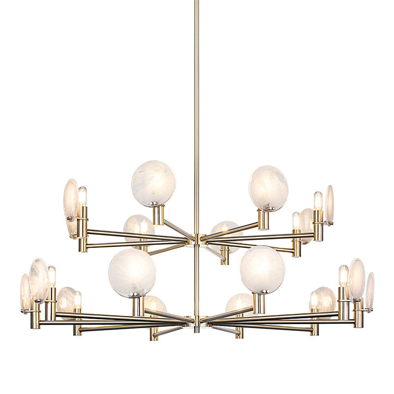 Luminaire suspendu Or champagne | CLOUDBURST - Or champagne
