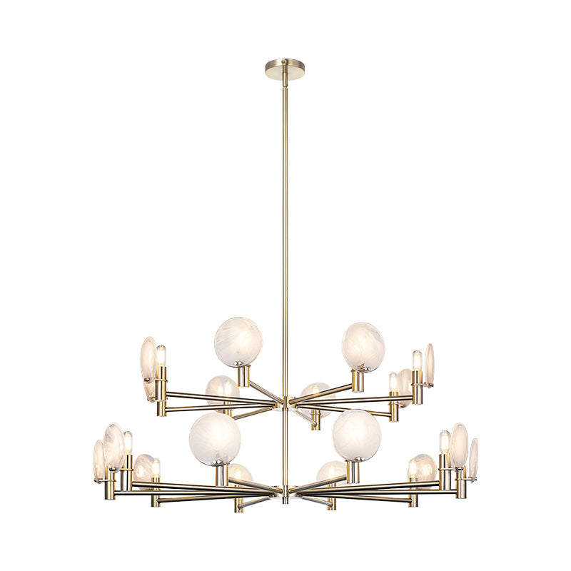 Luminaire suspendu Or champagne | CLOUDBURST - Or champagne