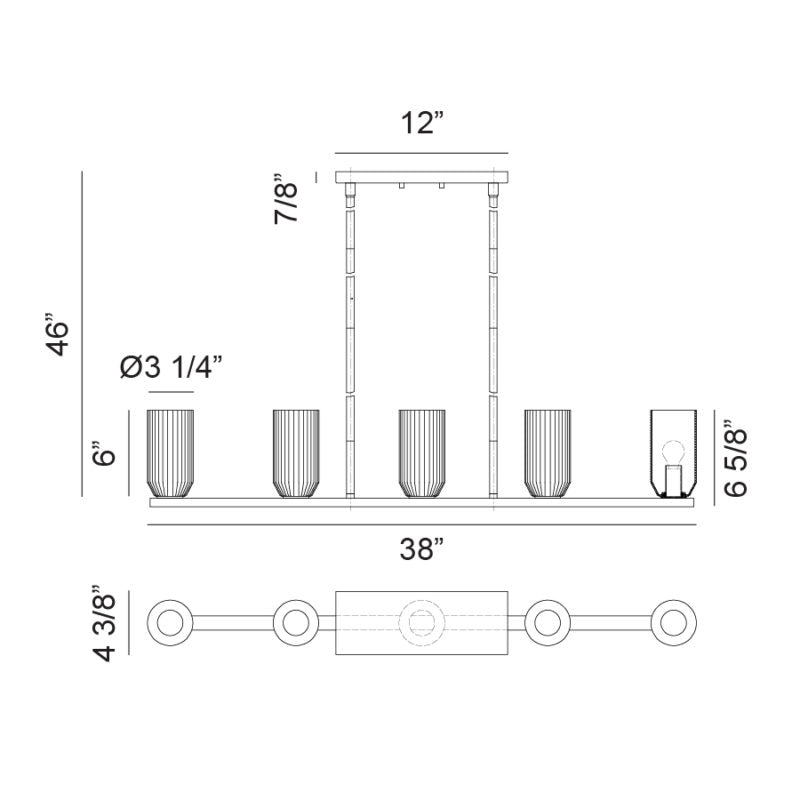 Luminaire suspendu | WESTLOCK - Laiton