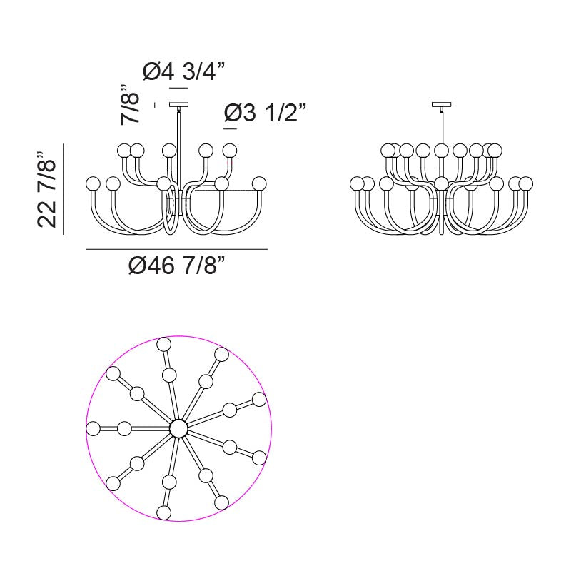 Luminaire suspendu | JOELLE - Noir