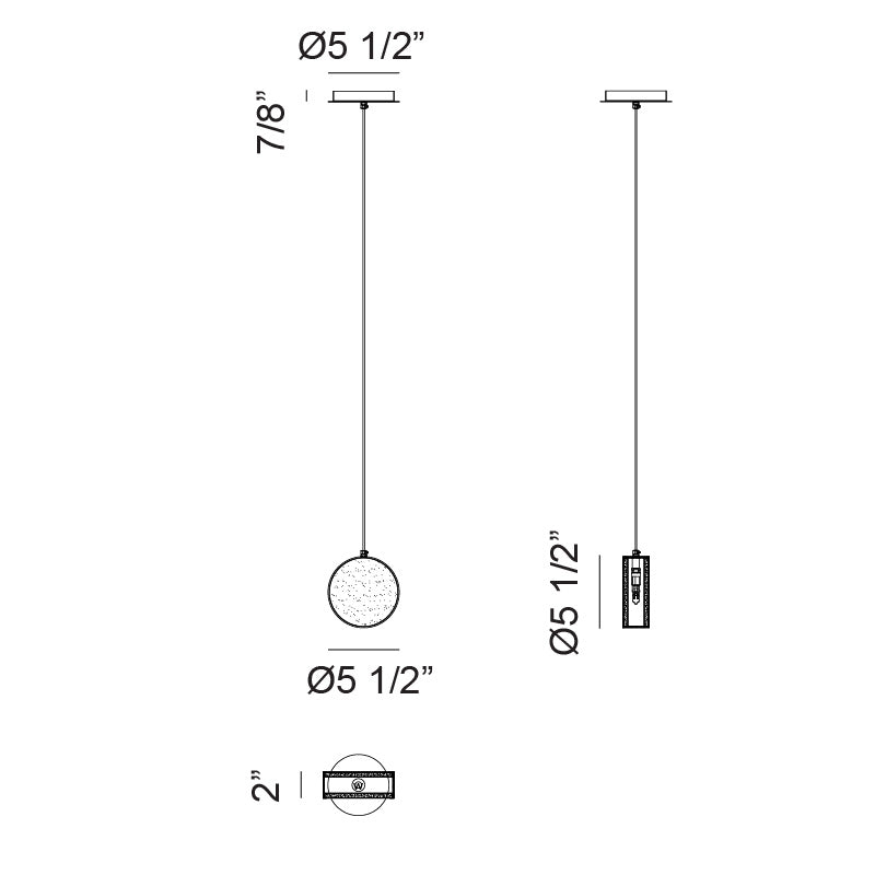 Luminaire suspendu Or champagne | WEATHERTON - Or champagne