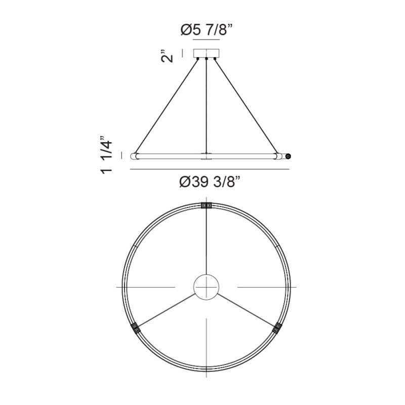 Luminaire suspendu | INKARA - Laiton