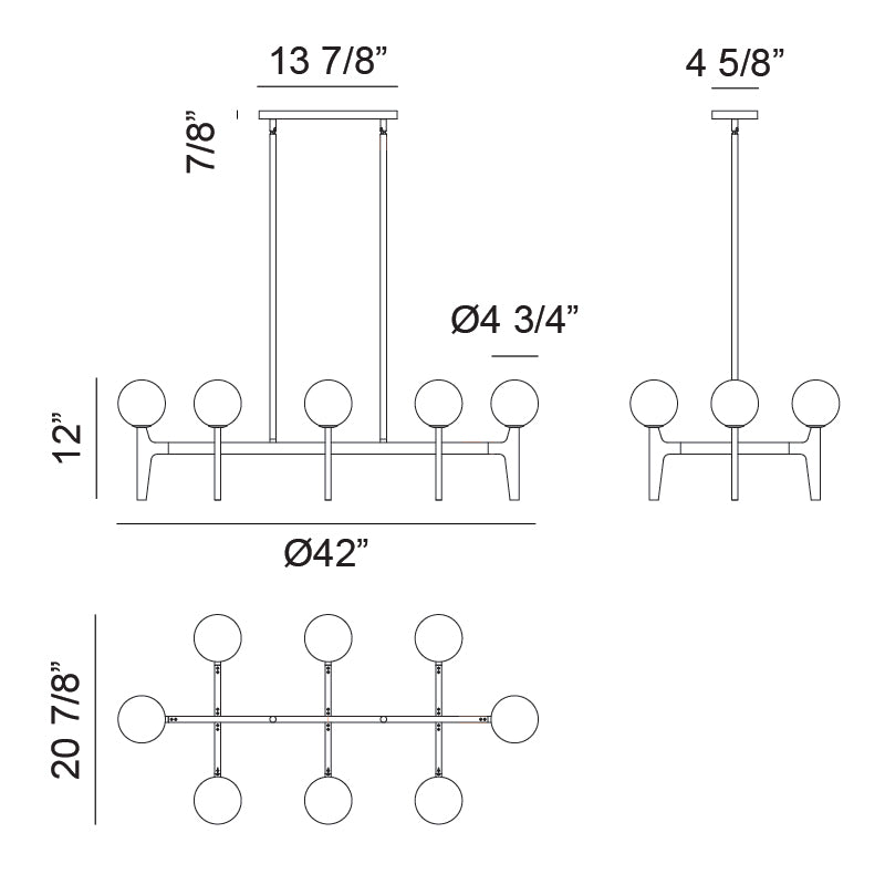 Luminaire suspendu | SCRIBEN - Noir