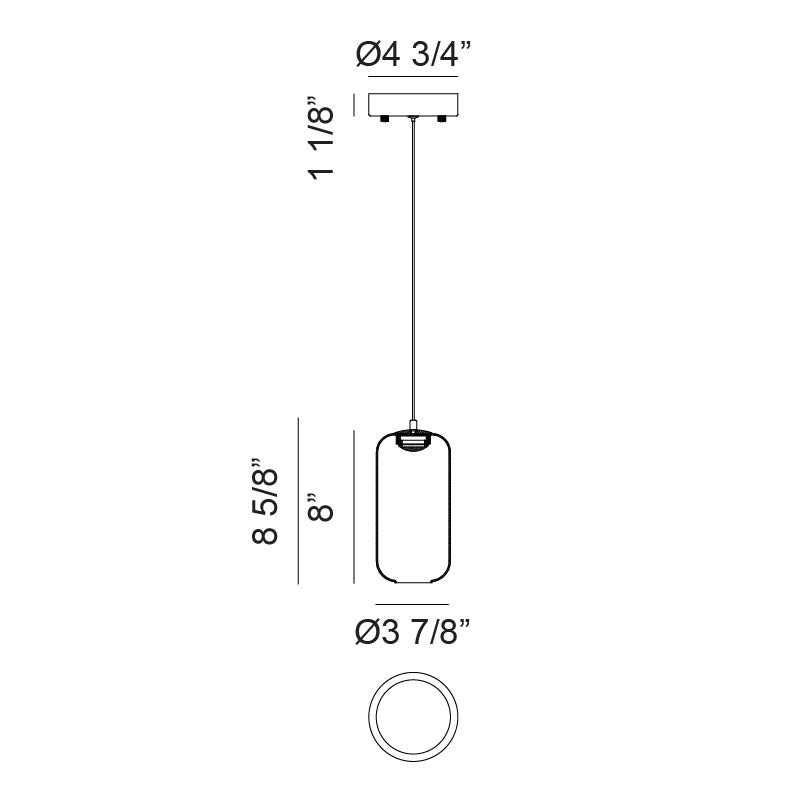 Luminaire suspendu | REFRAX - Noir