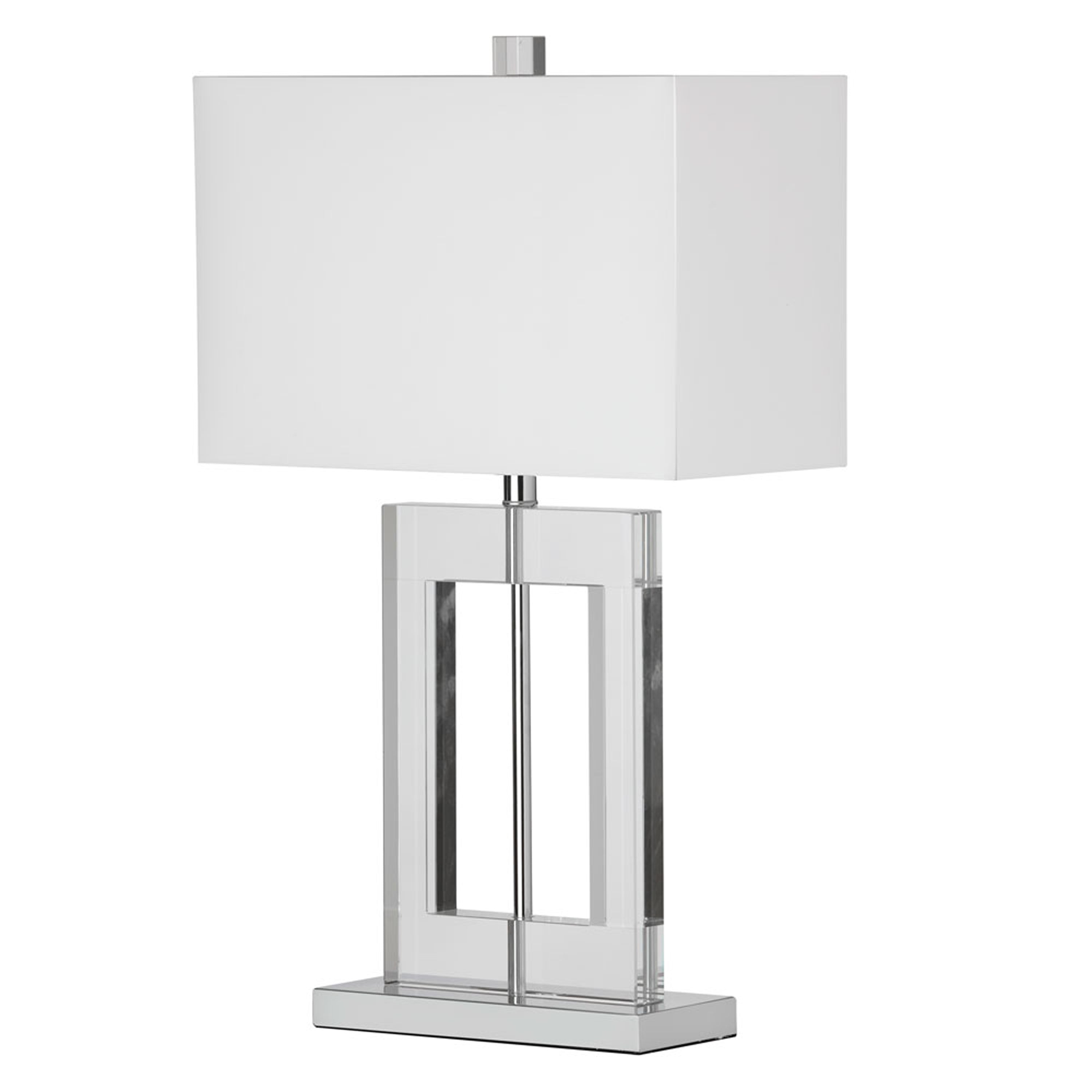 CRYSTAL Lampe sur table Blanc - C52T-PC | DAINOLITE